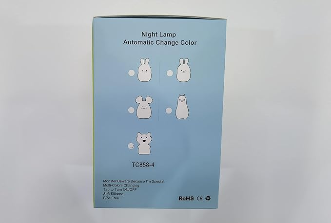 Night Light for Kids, Bedside lamp, Bedroom Light, LEDs Lights, lamp Kids, Baby Nursery lamp, Break Resistant, Eye Caring, Adjustable Brightness & Color, Touch Control - Medium Fox