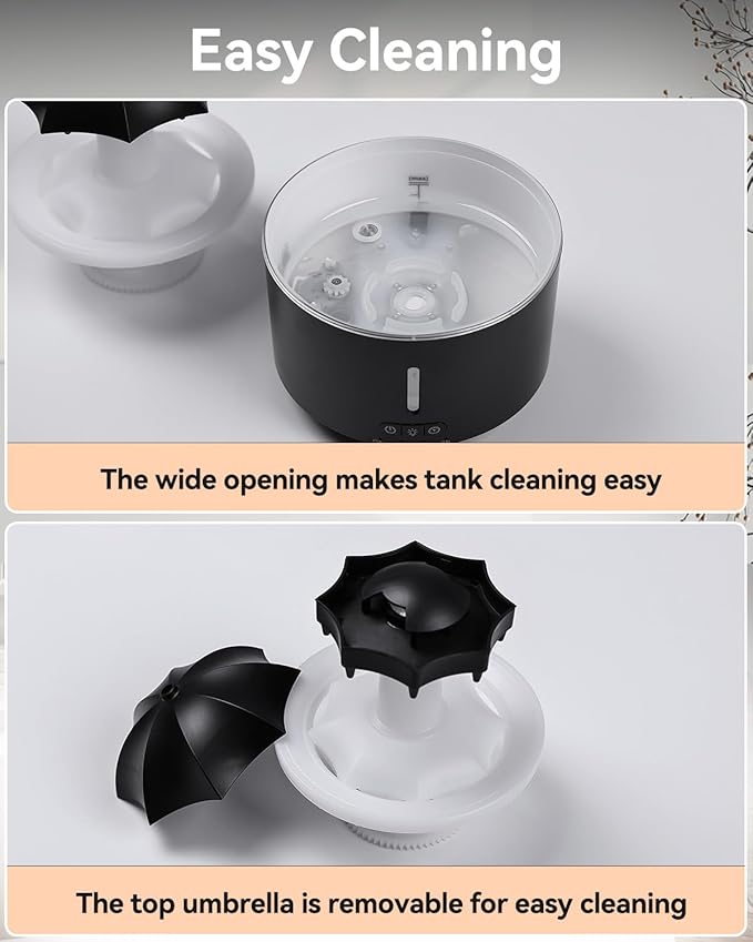 Missfly Aromatherapy Diffuser,Clouds and Cool Mist Humidifier,360° Rotatable,Super Quiet, Easy to Fill & Clean, Auto Shut-Off,300ml Humidifiers for Bedroom Home and Office (Black)