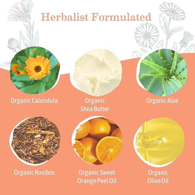 Earth Mama Sweet Orange Baby Lotion | Moisturizing Body Lotion for Dry Skin, Newborn Baby Lotion Sensitive Skin Care, Face Lotion for Babies & Kids with Shea Butter, Calendula & Aloe, 8 Fl Oz