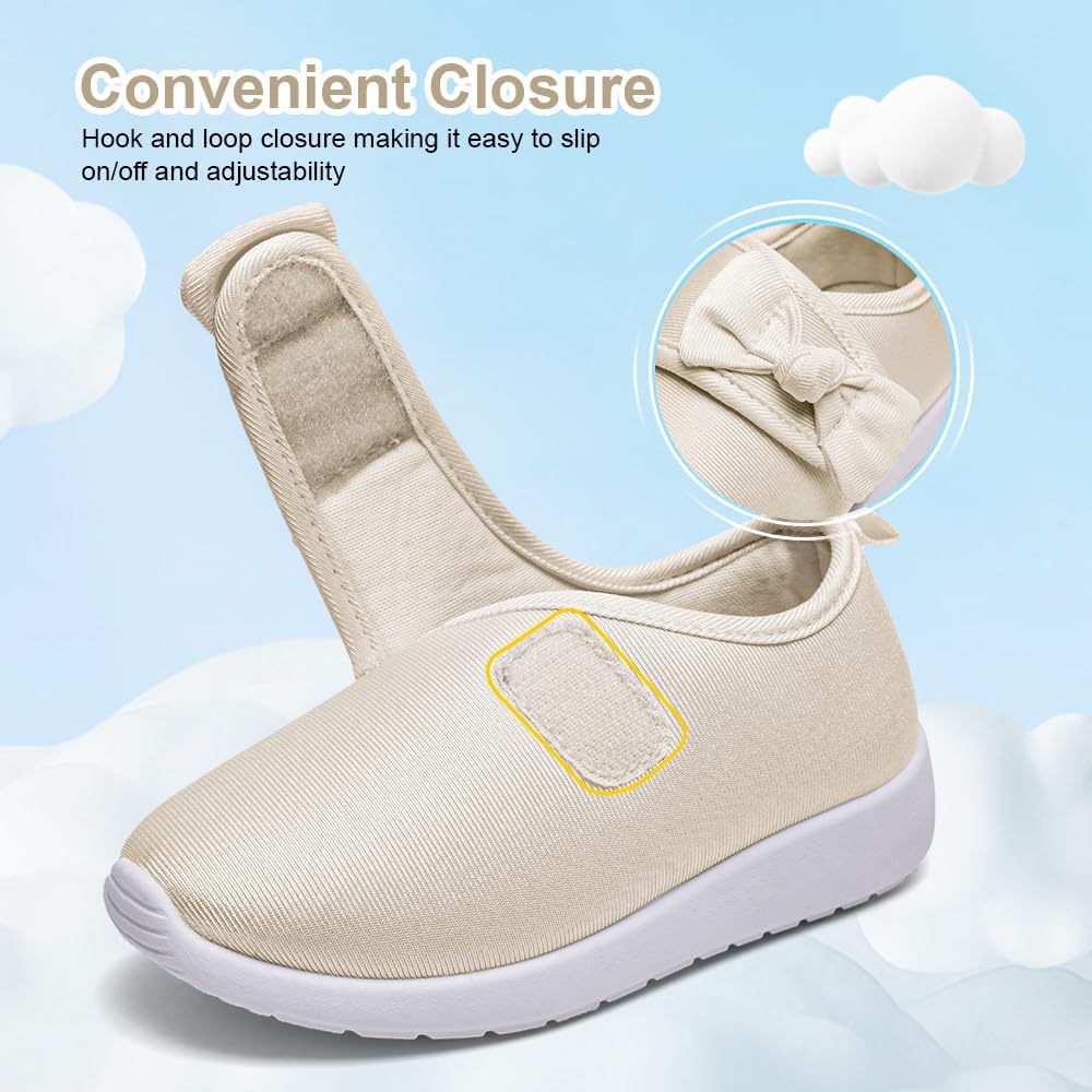 nerteo Toddler Girl Shoes Lightweight Slip On Sneakers for Kids