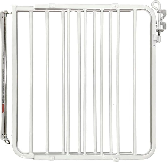 Cardinal Gates MG15 Auto-Lock Baby Gate - Adjustable Indoor Dog Gate - Aluminum Safety Gate for Kids & Pets - 26.5 to 40.5 Inches Wide - White