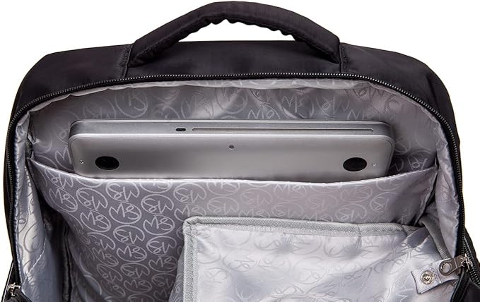 Sarah Wells Kelly Breast Pump Backpack & Tote - Insulated Pocket, Laptop Sleeve & Easy-Clean Design, Fits All Pumps, Diaper Bag for Moms (Black)