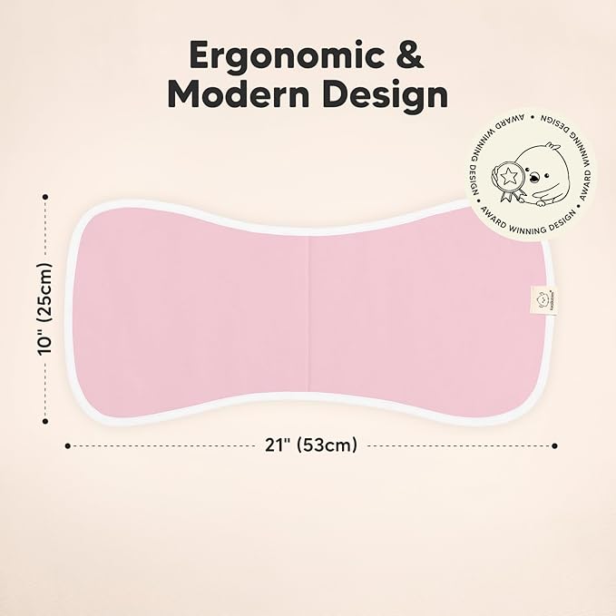 Organic Burp Cloths Baby Boy & Girl - 5-Pack Super Absorbent Cotton Burping Cloths for Babies, Soft & Plush Newborn Spit Up Rags, Infant Towels for Milk Spit Up, Unisex, Large 21" x 10" (Muted Pastel)