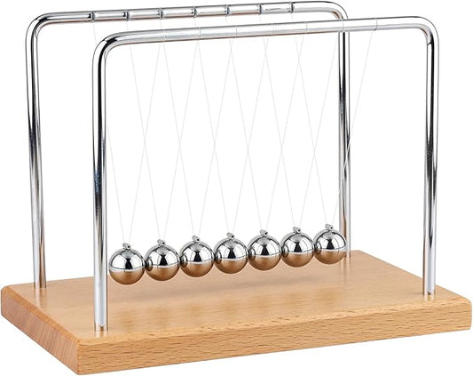 Newton's Cradle Balance Balls Fascinating Physics Gadget for Home and Office 7 Beads