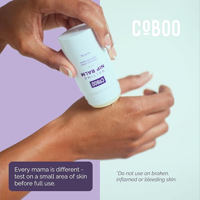 Melting Nip Balm for Sore Nipples, Baby-Friendly Postpartum Essential, Touch-Free Application, Soothes and Protects, Breastfeeding Essentials