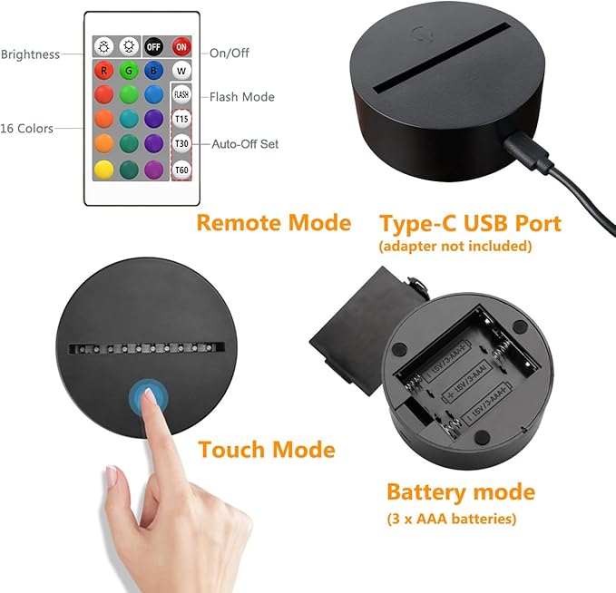 Hockey Gifts for Boy, 3D Illusion Lamp, 3D Hockey Night Light with 16 Colors Remote and Touch Control, Ice Hockey Decor for Kids Room, Boys Girls Birthday Gifts, FS-2810-9999