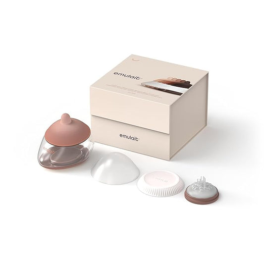 Emulait Anatomy Bottle Breast Shaped Baby Bottle - Medium - Shape 1-Responsive Flow Valve