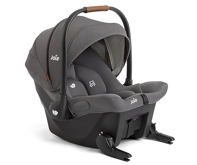 Joie Mint Latch Baseless Infant Car Seat – Lightweight, Built-in Rigid Latch Connectors and Side Impact Protection – No Base Installation Required (Thunder)