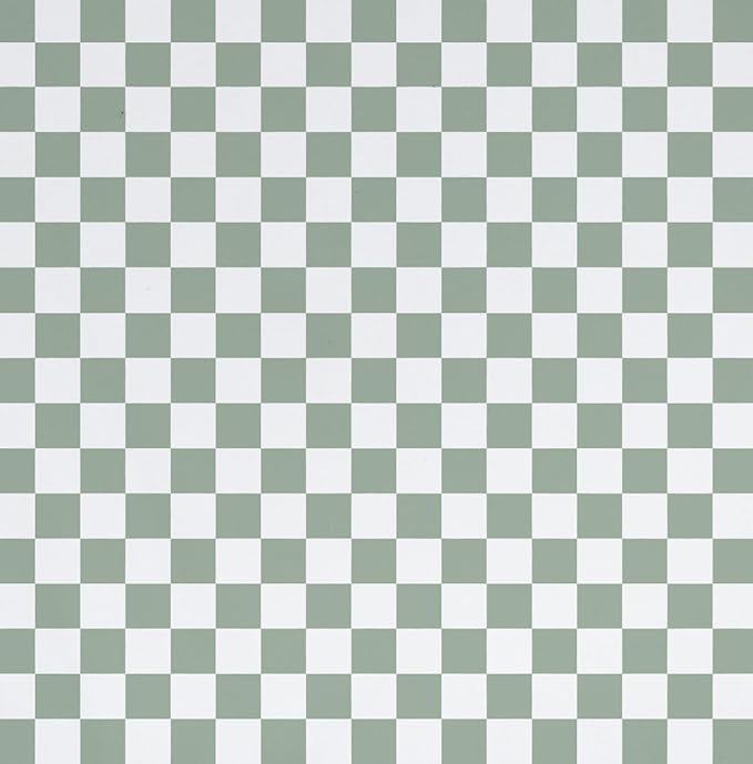 BapronBaby Sage Checkerboard Bapron - No Neck Tie Safer Bib for Baby & Toddler - Soft Waterproof Stain Resistant - Machine Washable - Sz Preschool 3-5yrs