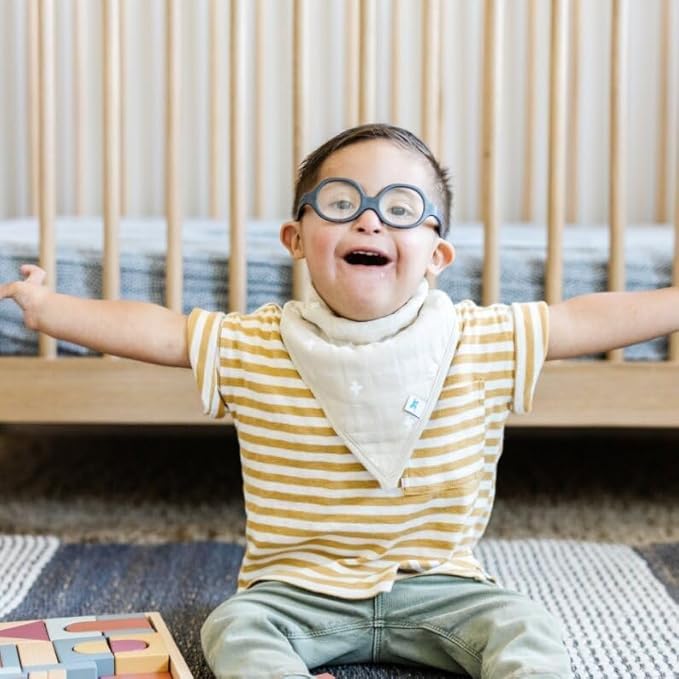 Little Unicorn Cotton Muslin with Fleece Bandana Bib