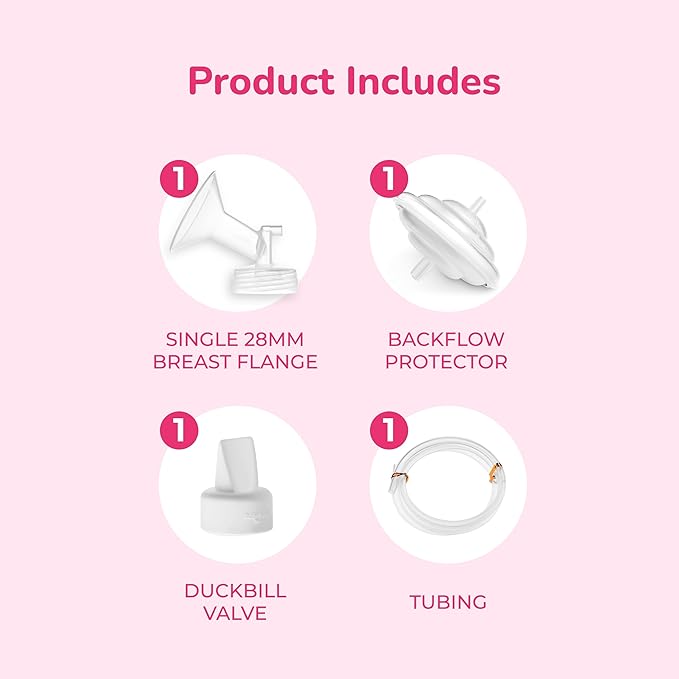 Spectra - Wide Breast Shield Set for Breast Milk Pumps - Large 28mm