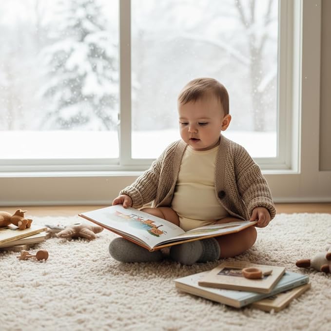 PATPAT Baby Bodysuits - Soft Viscose Made from Bamboo - Long Sleeve Funny for Boys and Girls -Newborn Infant Toddler Clothes