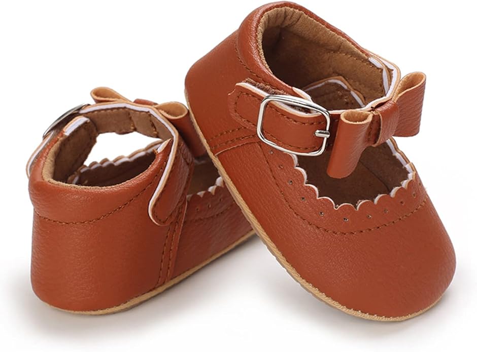 COSANKIM Baby Girls Mary Jane Flats Shoes Anti-Slip Rubber Sole Infant Toddler Princess Wedding Dress Shoes