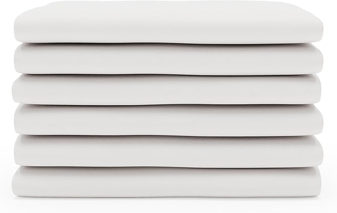 Foundations Boutique Folding Hotel Crib and Sheet Bundle - Includes Wooden Mini Crib with 3" Foam Mattress (Cherry) and 6-Pack White Fitted Compact Sheets