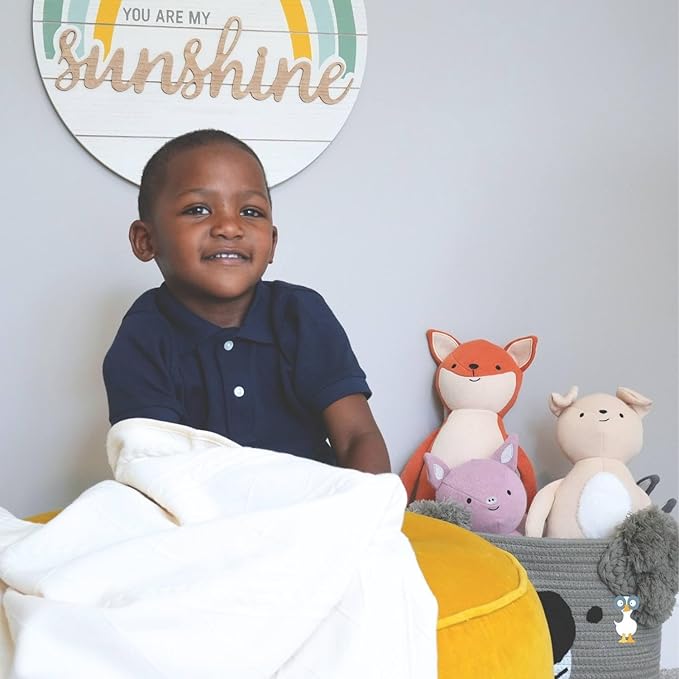 GooseWaddle Luxury Knit Baby Blanket (30”x40”), Premium Comfort from Ultra Soft Fabrics That Get Softer with Use, Perfect for Any Infant Nursery, Boy or Girl, Machine Washable (White)