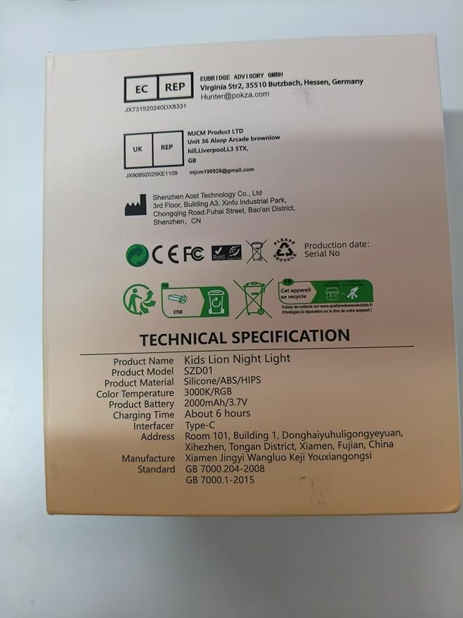 Night Light for Kids, 7 Colors Soft Silicone Kids Night Light with 3 Level Dimmable, Rechargeable Anti-glare Nursery Night Light with Warm White & Multicolor, Squishy Cute Lion Bedside Touch Lamp