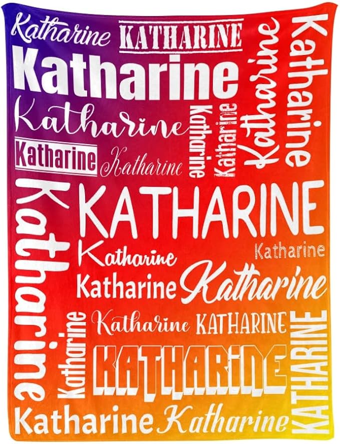 Personalized Blankets with Name Custom Blanket for Adult Kids Baby Customized Blanket Monogrammed Blankets Gifts for Women Men Girls Boys