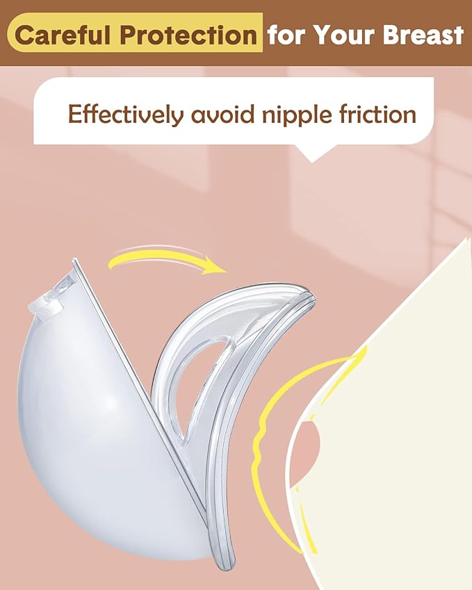 Lictin Milk Collector Catcher for Breastmilk - Breast Shells & Milk Catcher for Breastfeeding Relief (2 in 1), Protect Sore Nipples for Breastfeeding, Collect Breast Milk Leak for Nursing Moms