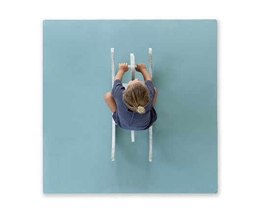 Toddlekind Solid Color Foam Play Mat 4x4 Baby Playmat. Stylish, Non-Toxic, Odorless, Plain Design Puzzle Play Mat 0m+ Mineral (Blue/Green)