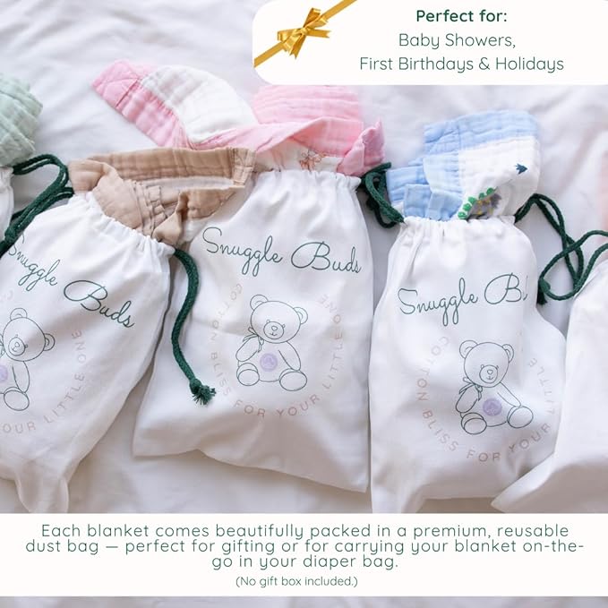 100% Cotton Muslin Baby Blanket | Soft & Breathable 6-Layer Swaddle & Receiving Blanket | Lightweight Quilt for Newborns, Infants & Toddlers | Gender-Neutral (Magical Mermaid Dreams)