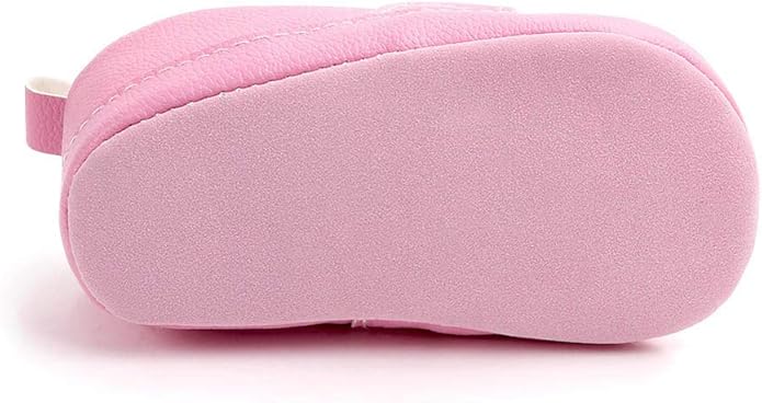 LONSOEN Baby Girls Boys Loafers Prewalker Dress Crib Shoes