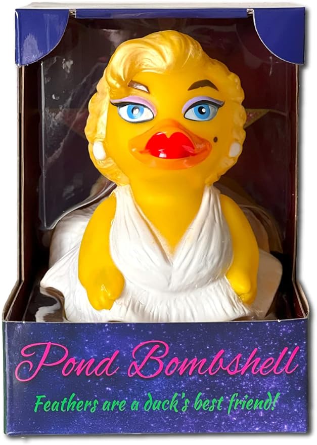 CelebriDucks - Pond Bombshell - Floating Rubber Ducks - Collectible Bath Toy Gift for Kids & Adults of All Ages