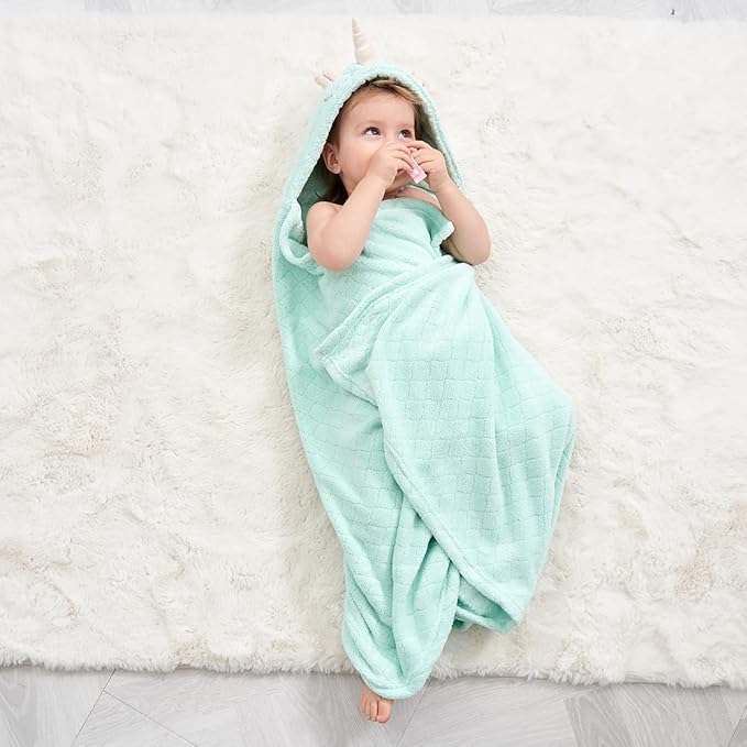 Toddler Bath Towel Hooded Kids Towel Bath Baby Towels with Hood for Boy Girl 0-5 Years, 2-Pack Soft Absorbent Baby Bath Towels Toddler Towels, Large Thick 50''x32'' Kids Hooded Towel for Toddlers