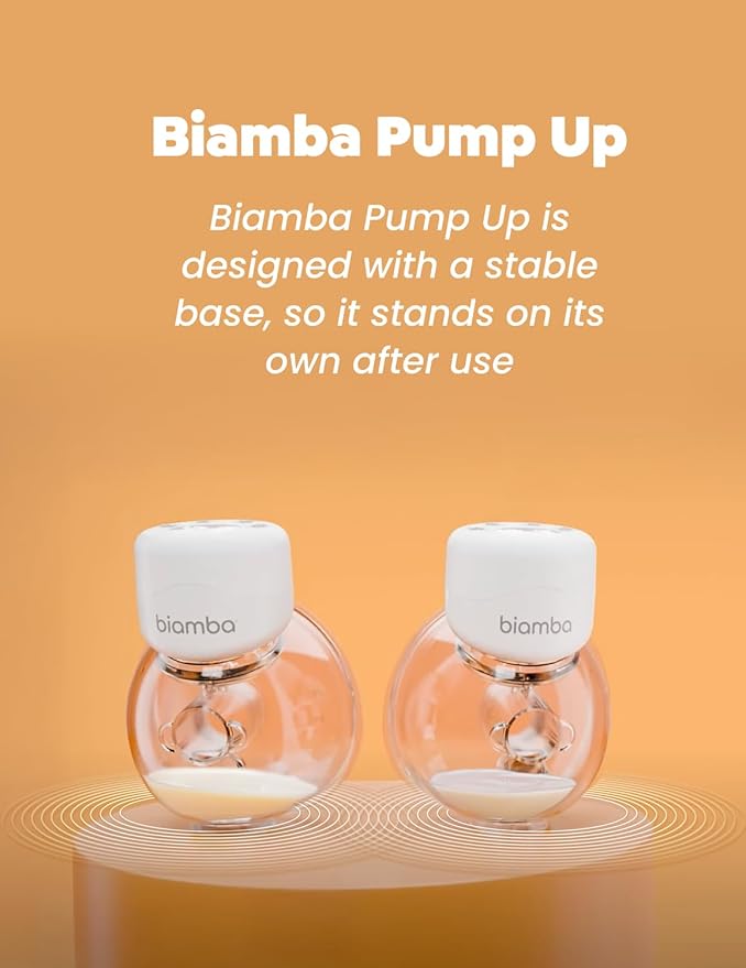 Pump Up Portable Breast Pump Hands Free - Wireless in-Bra Wearable Breast Milk Extractor, Smart Modes & Suction Levels, Extended Battery Life, Ultra Quiet Motor, 180mL Capacity, Double Pack