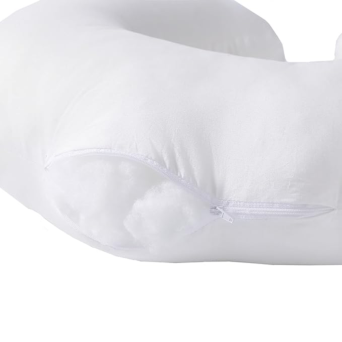 Nursing Pillow and Positioner for Breastfeeding, Ultra Soft Baby Breastfeeding Pillows for More Support for Mom and Baby, with Premium Removable Cover (Naked Pillow)