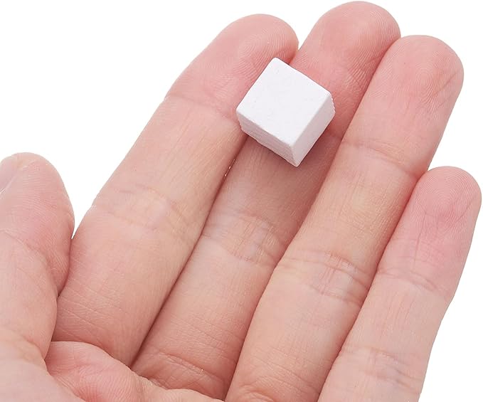 uxcell 300Pcs Wood Blocks for Crafts, 1cm Unfinished Wood Cube Solid Wooden Blank Square Block for DIY Craft Projects Personalized Gifts, White