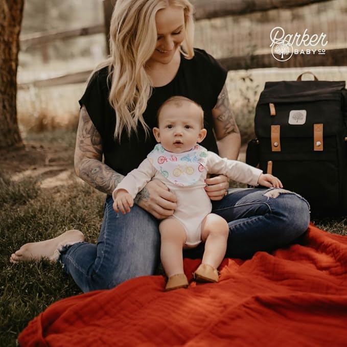 Parker Baby Bandana Drool Bibs 4 Pack Baby Bibs for Boys, Girls, Unisex