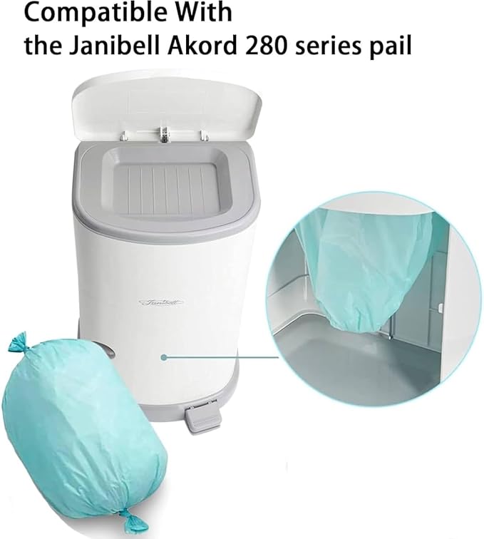 Adult Diaper Liner Refills Compatible with Janibell Akord 280 Slim Model Adult Diaper System, A Single Liner Pack Will Last for Over 550 Briefs Using, 6 PACK