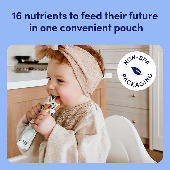 Cerebelly Organic Baby Food Pouches – Organic Purple Carrot Blueberry Pouch Protein, Healthy Fats, Non-Gmo Baby Food Meals 4 Ounce Bpa-Free Toddler Purees, 1 Count