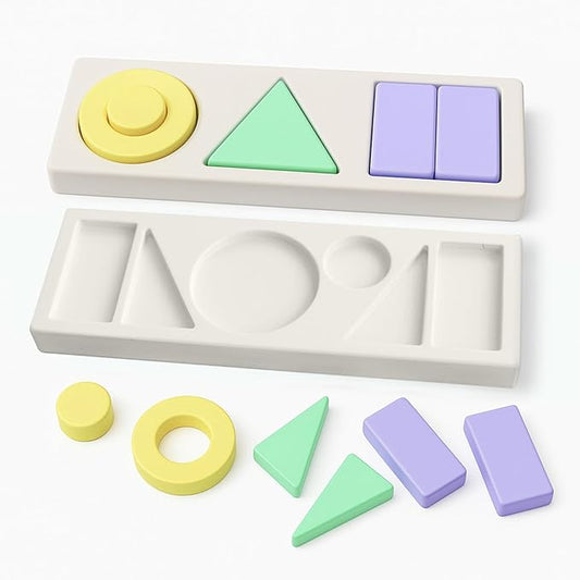 Wooden Shape Sorter for Toddlers | Montessori Toys for 1+ Year Old | Birthday Gifts for Learning Object Permanence and Color Sorting | Ages 1-3