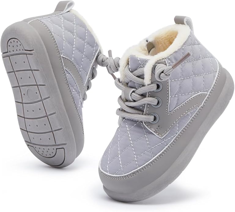 BMCiTYBM Baby Boy Girl Snow Boots Waterproof Winter Warm Booties Nonslip Lightweight Outdoor Shoes for First Walkers 6 9 12 18 24 Months(Infant/Toddler)