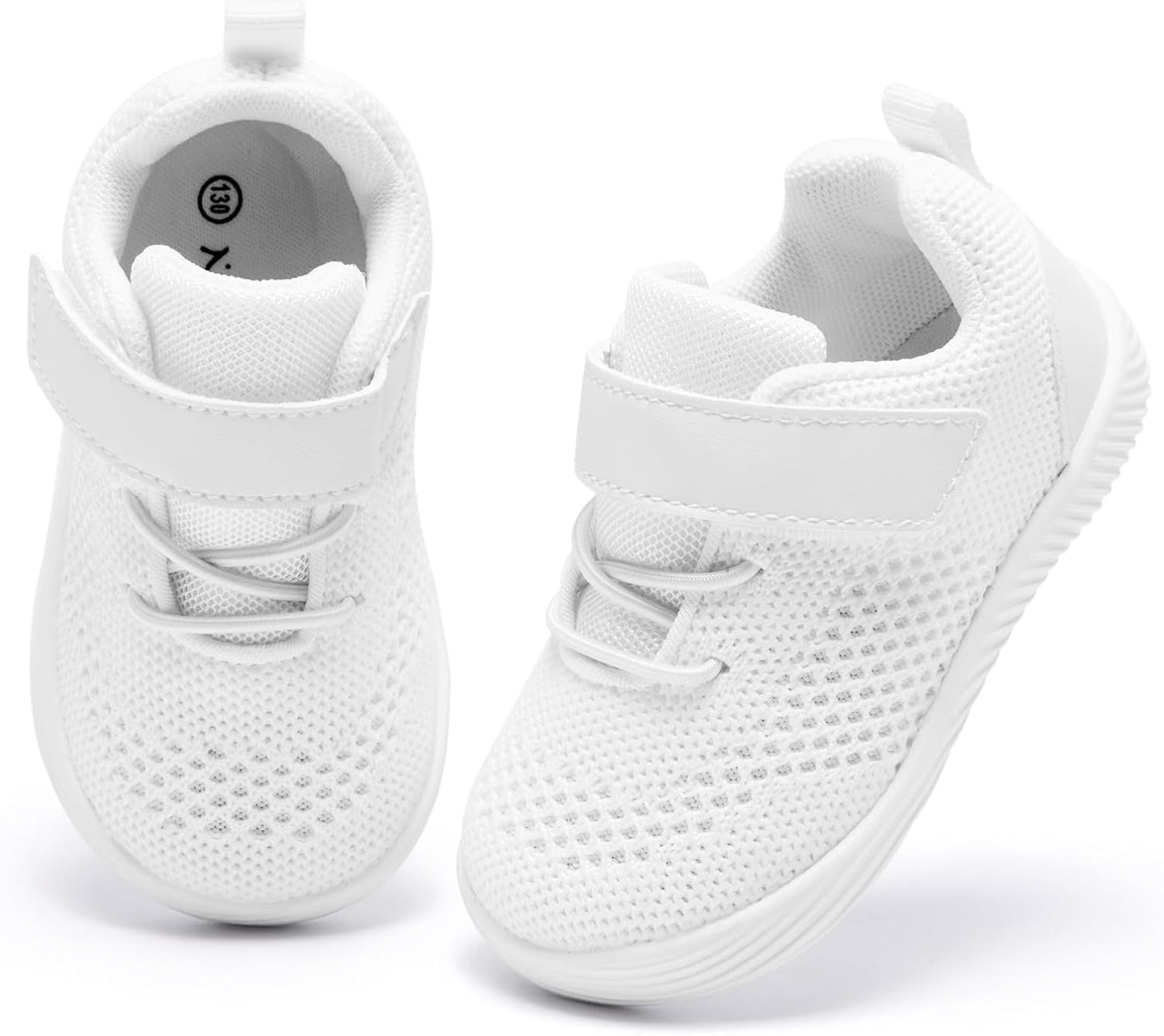 MORENDL Toddler Sneakers Baby Boys & Girls Barefoot Shoes Lightweight Breathable Walking Running Tennis Athletic Sport Shoes