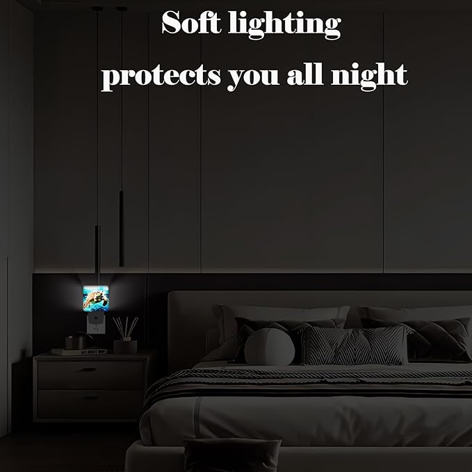 Sea Turtle Night Light,Plug-in Nightlights Auto Sensor Night Lamp Dusk-to-Dawn Lamp Home Decor for Nursery Children Girls Boys