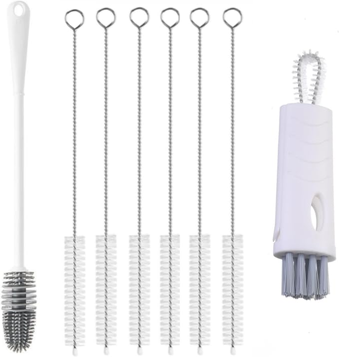 Bottle Brush for Stanley Tumblers,3 in 1 Cup Lid Gap Cleaning Brush Set for Owala Bottles, Multifunctional Water Bottle Cleaning Brush,Home Kitchen Crevice Cleaner Brush Tools