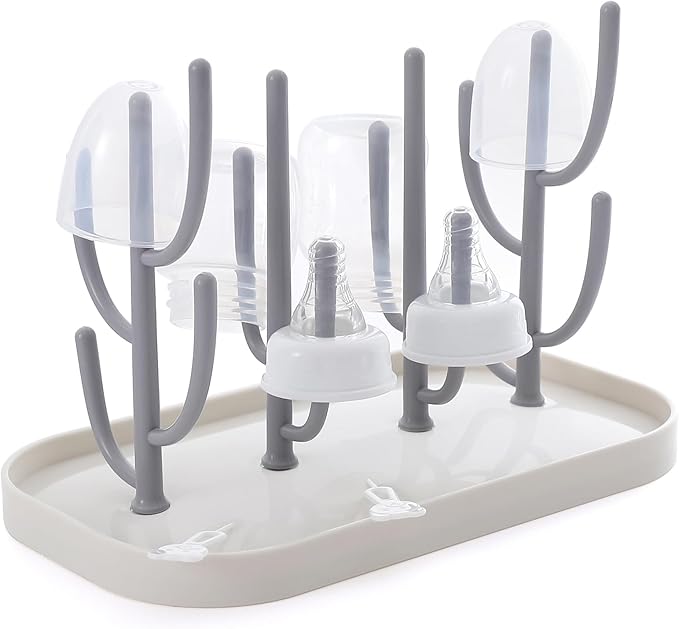 XYW Baby Bottle Drying Rack, Bottle Dryer Rack Holder, Space Saving Standing Drying Rack for Baby Bottles, Pump Part Cleaning, Countertop Drying Rack Baby Accessory