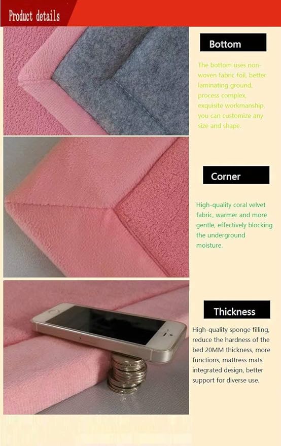 V-mix Baby Play Mat, Handmade Weaving Plush Foam Play Crawling Rugs for Baby, Toddler, Children, Yoga Mat, Exercise Mat Cushy-Soft & Thick Hypoallergenic, Non-Toxic, Reversible