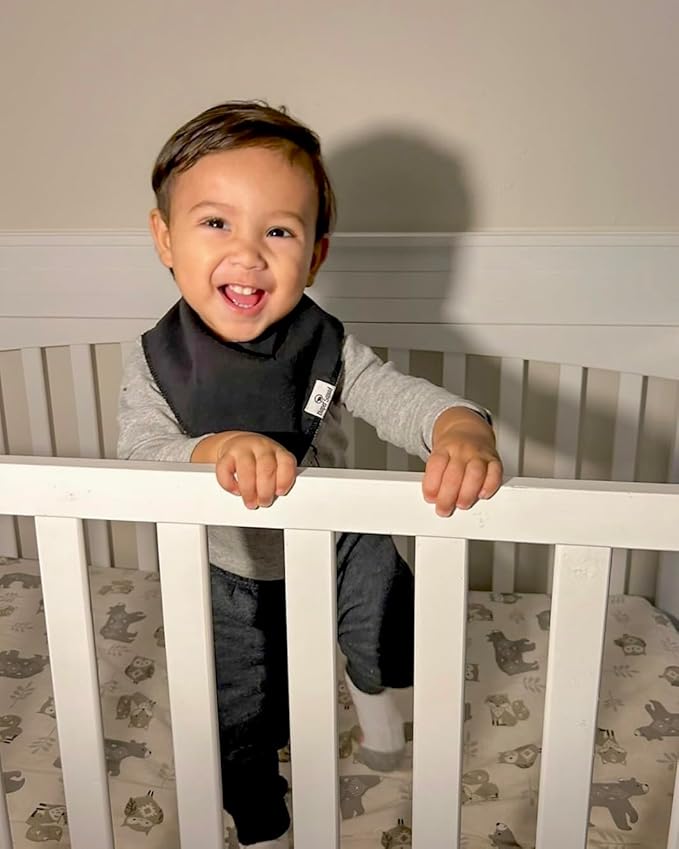 DiaperSquad's Baby Bibs for Drooling and Teething, Bibs for Boys, Baby Girl - Solid Cotton Baby Drool Bibs