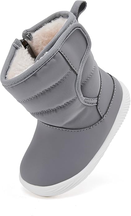 BMCiTYBM Baby Boy Girl Snow Boots Waterproof Winter Warm Booties Nonslip Lightweight Outdoor Shoes for First Walkers 6 9 12 18 24 Months(Infant/Toddler)