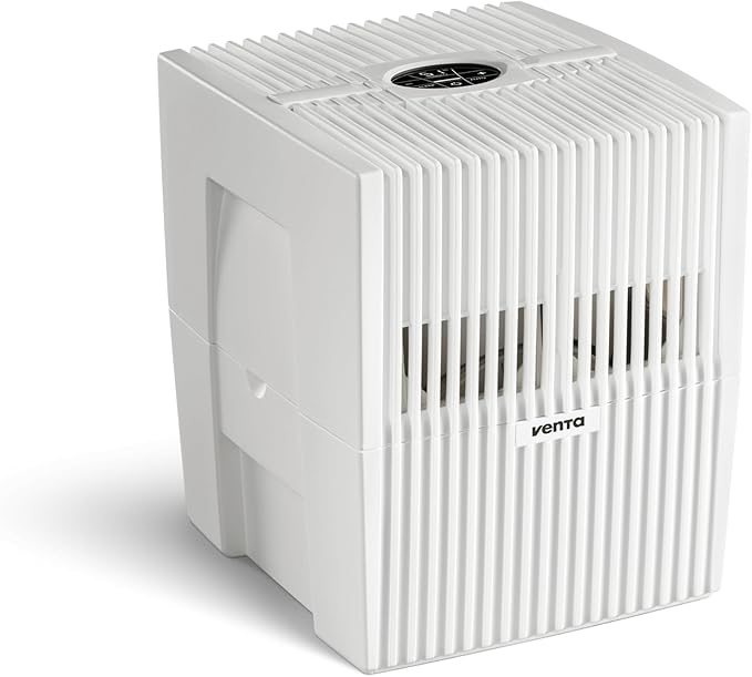 Venta LW15 Comfort Plus Humidifier in White - Filter-Free Evaporative Humidifier for Spaces up to 375 ft²