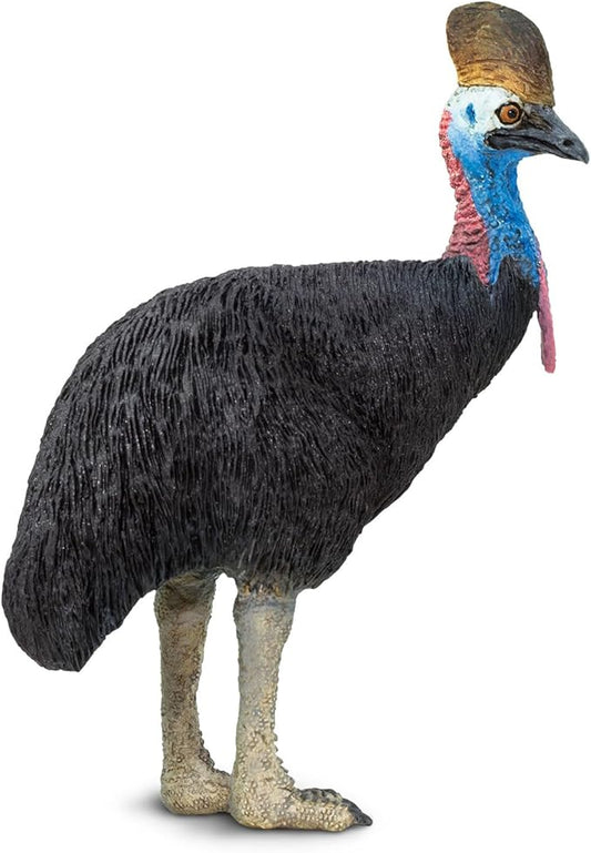 Safari Ltd. Cassowary Figurine - Detailed 3.5" Plastic Model Figure - Educational Toy for Boys, Girls, and Kids Ages 3+