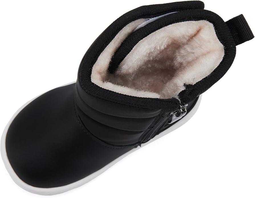 BMCiTYBM Baby Boy Girl Snow Boots Waterproof Winter Warm Booties Nonslip Lightweight Outdoor Shoes for First Walkers 6 9 12 18 24 Months(Infant/Toddler)