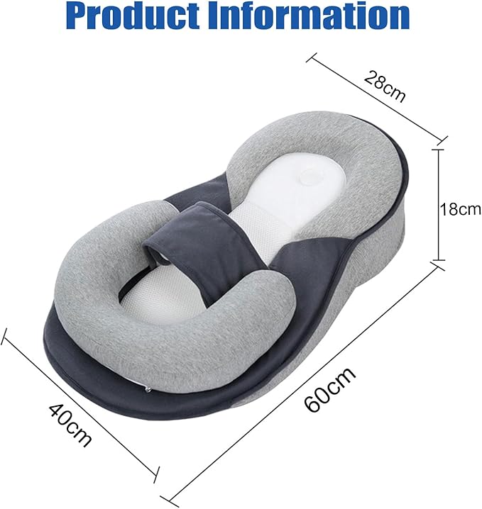 Soft Baby Reflux Pillow Portable Adjustable Baby Wedge Pillow for Newborn Infant, Support Breastfeeding Pillows