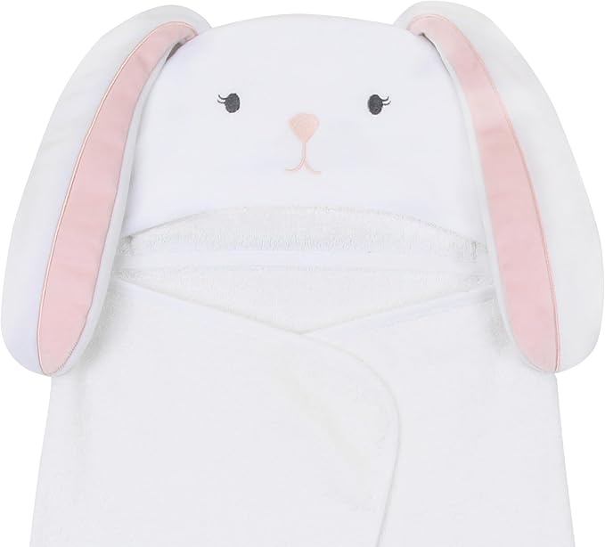 Lambs & Ivy Baby/Infant Luxury Cotton Terry Bunny Hooded Bath Towel