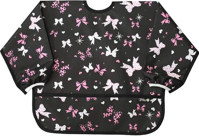 Long Sleeve Waterproof Bib for Toddlers – Feeding Smock for Baby Mealtime, Self-Feeding, Painting & Messy Play, BPA-Free