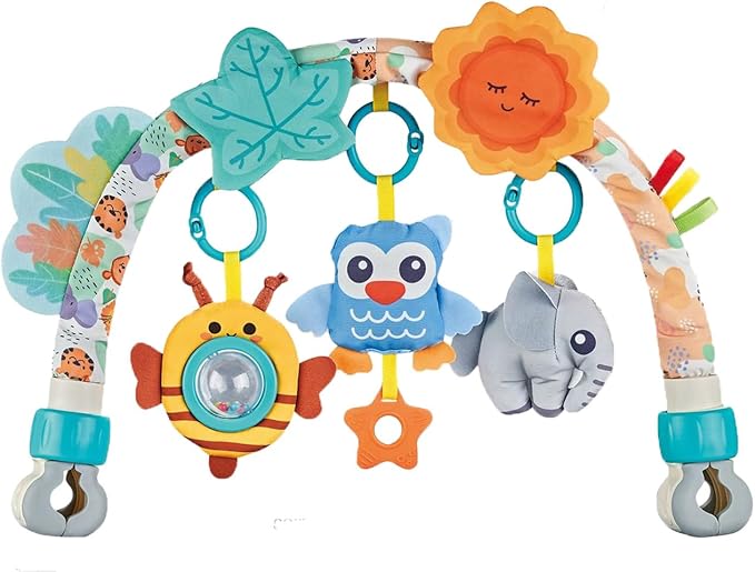 Pau1Hami1ton Baby Stroller Arch Toys, Car Seat Toys,Baby Gifts.S-19(Blue Owl)