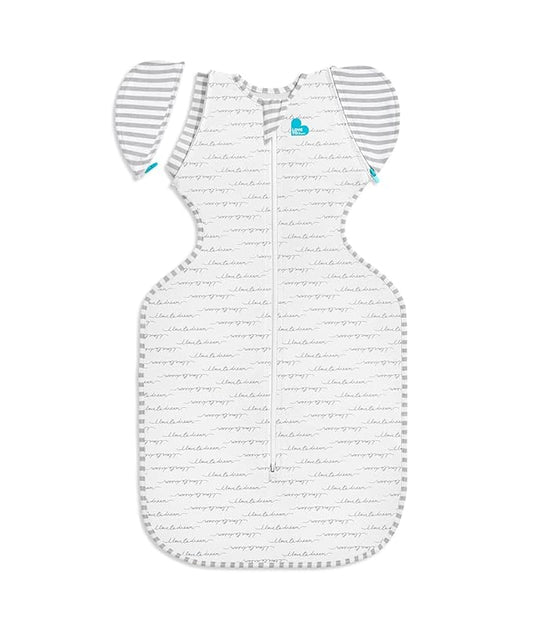 Love to Dream Swaddle Up Transition Swaddle, Patented Zip-Off Wings, Gently Help Baby Transition from Being Swaddled to Arms Free When Showing Signs of Rolling, 1.0 TOG, 19-24 lbs, White
